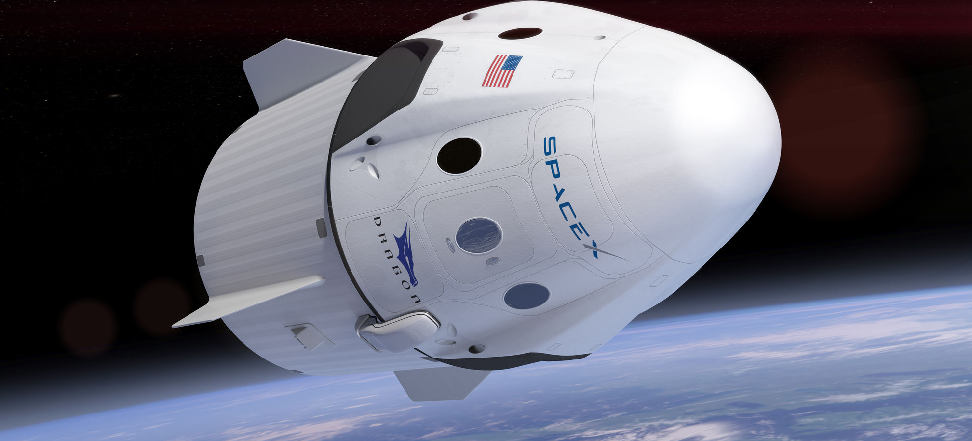 SpaceX Dragon in Space
